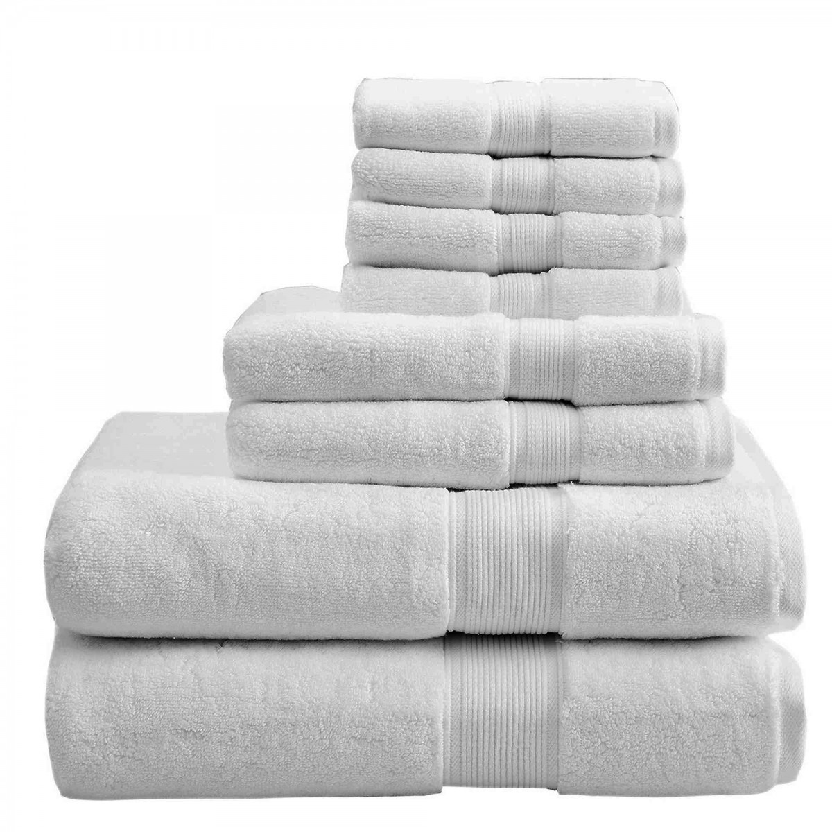 1 tapis de bain 50x80 cm Various Sizes white 100% Combed Cotton and Thread Count Zero Twist Hotel Spa 660 g/m2 ORPHEEBS Luxury Towels and Bath Sheets