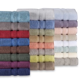 10 serviettes de bain 50 X 80 cm, a 50x100 cm de 600 à 800 gr/m², de 600 à 800 gr/m², HOTEL SPA Zéro twist, 100% coton égyptien.