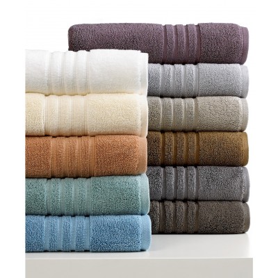 10 serviettes de bain 40 X 60 cm, de 600 à 800 gr/m², de 600 à 800 gr/m², HOTEL SPA Zéro twist, 100% coton égyptien.