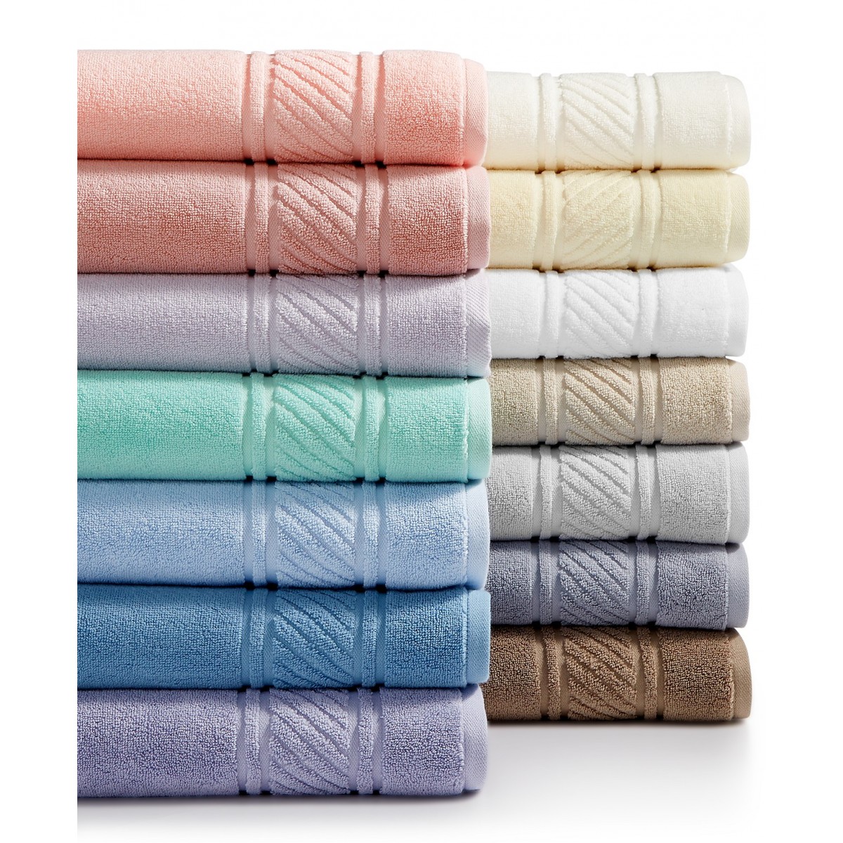 Lot De 2 Serviettes De Toilette Décoratives Feuilles De Palmier Vertes - Douces, Absorbantes Et Stylées 30,5 X 70,5 Cm