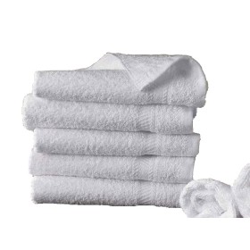 Vente par Cartons de serviettes et draps de bain, 420 gr/m² pur coton égyptien BLANC HOTEL PRIX TTC